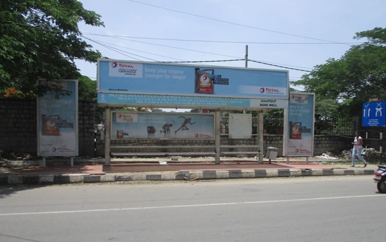 BQS Branding Agency at HAL Bus Stop in Bengaluru, Hoardings Rates at Bus Stop in Bengaluru